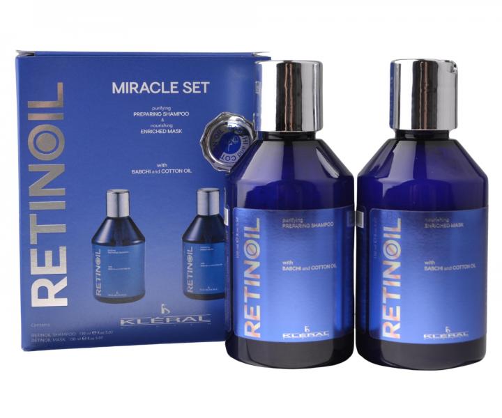 Dar�ekov� sada na hydrat�ciu such�ch vlasov Kl�ral System Retinoil Miracle Set - �amp�n 150 ml + maska 150 ml