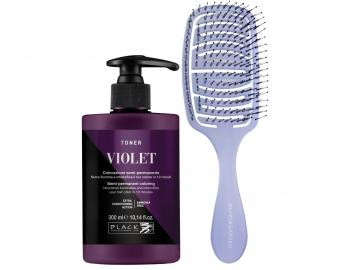 Farebn toner na vlasy Black Professional Crazy Toner - Violet (fialov) + kefa zadarmo