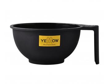 Plastov� miska s r��kou na mie�anie farieb Yellow Professional - 300 ml, �ierna