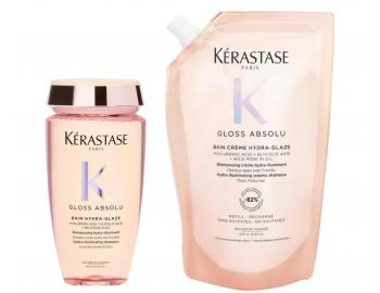 Rozjas�uj�ci �amp�n pre vlasy so sklonom ku krepovateniu K�rastase Gloss Absolu Bain Hydra-Glaze - 250 ml + n�hradn� n�pl� 500 m