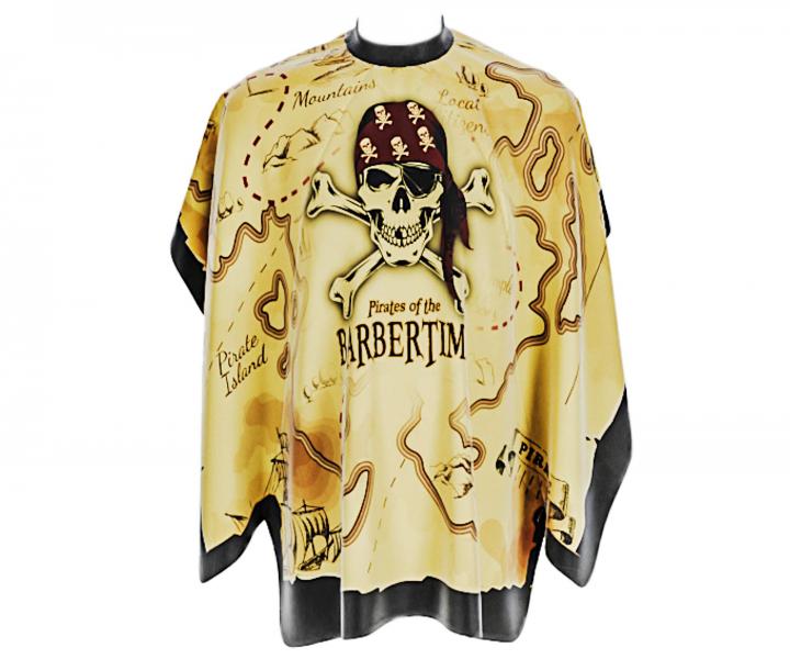 Pnska pltenka na strihanie vlasov a fzov Barbertime Mapped Pro Barber Cape XL - lt