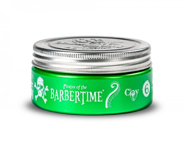 lov matujca pomda na vlasy so silnou fixciou Barbertime Clay Matte Pomade No. 6 - 150 ml