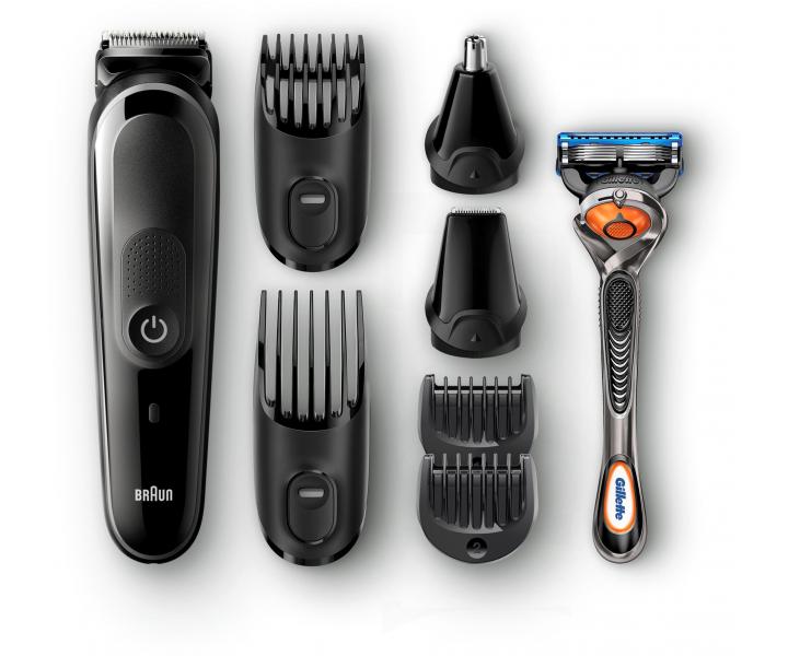 Multifunkn zastrihva Braun MGK 5060 - ierny + zadarmo holiaci strojek Gillette Fusion 5