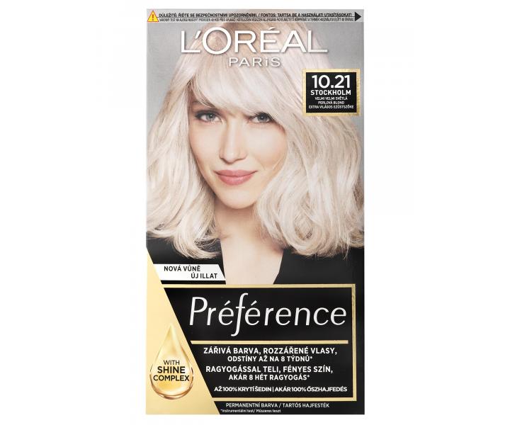 Permanentn farba Loral Prfrence 10.21 vemi vemi svetl perlov blond