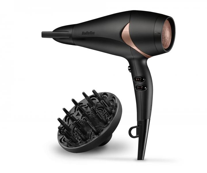 F�n na vlasy BaByliss Bronze Shimmer D566E - 2200 W, �ierny