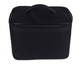 Kozmetický/kadernícky látkový kufrík Duko - čierny