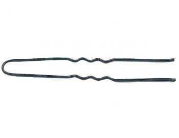Vlnitá vlásenka Sibel - 6,5 cm, čierna - 500 g