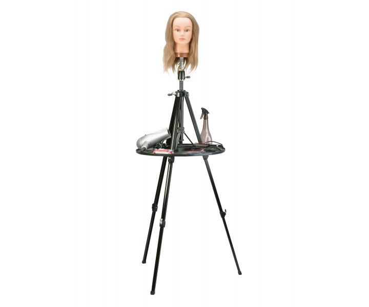 Teleskopick stojan s odkladacou plochou pre cvin hlavu Sibel Ambi-Pod - ierny