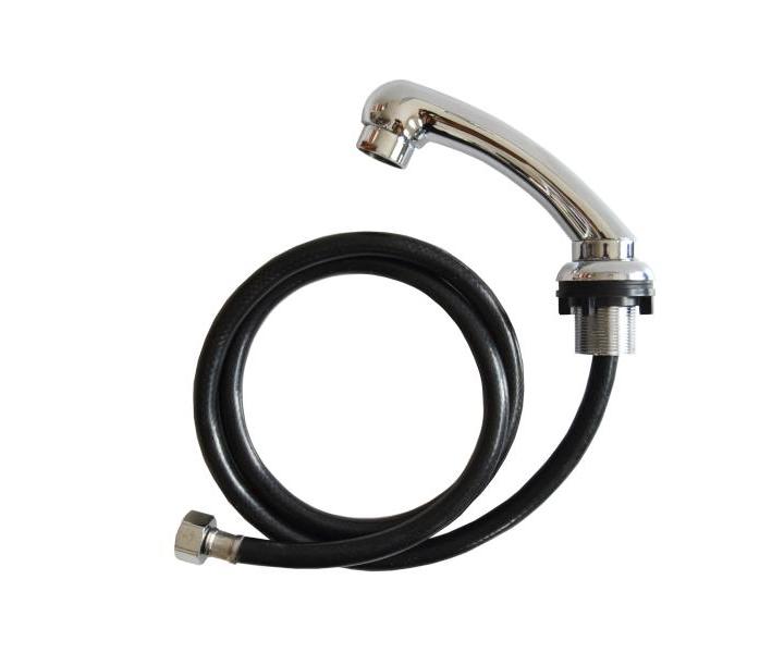 Spka s plastovou hadicou pre umvac box Detail - chrm, ierna