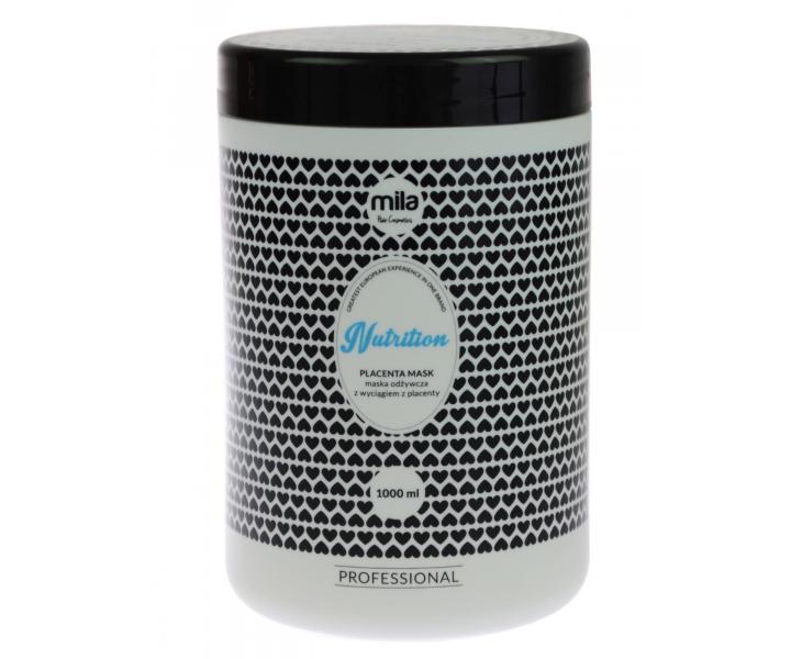 Maska proti padaniu vlasov Mila Hair Cosmetics Nutrition Placenta, 1000 ml