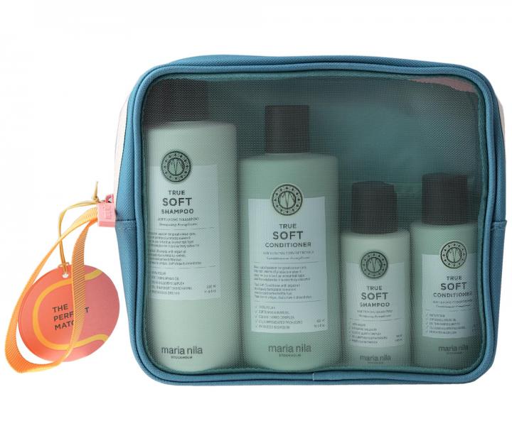 Dar�ekov� sada pre such� a krepat� vlasy Maria Nila True Soft + kozmetick� ta�ti�ka zadarmo