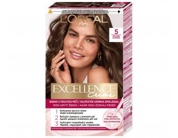 Permanentn� farba Lor�al Excellence Creme - 5 svetlo hned�