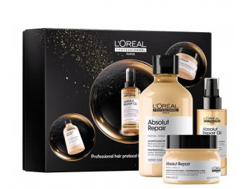 Dar�ekov� sada pre such� a po�koden� vlasy Lor�al Professionnel Serie Expert Absolut Repair Trio
