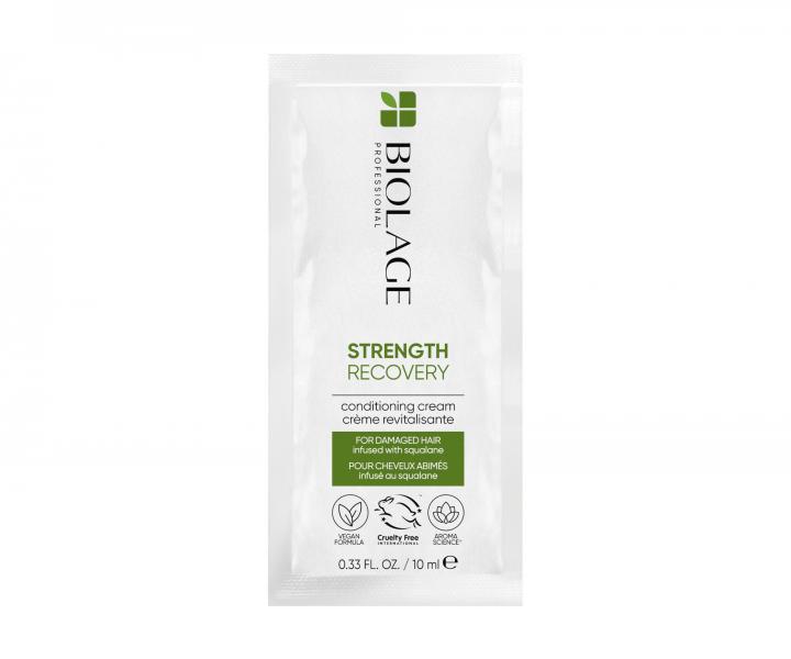Kondicion�r pre po�koden� vlasy Biolage Strength Recovery Conditioning Cream - 10 ml (bonus)