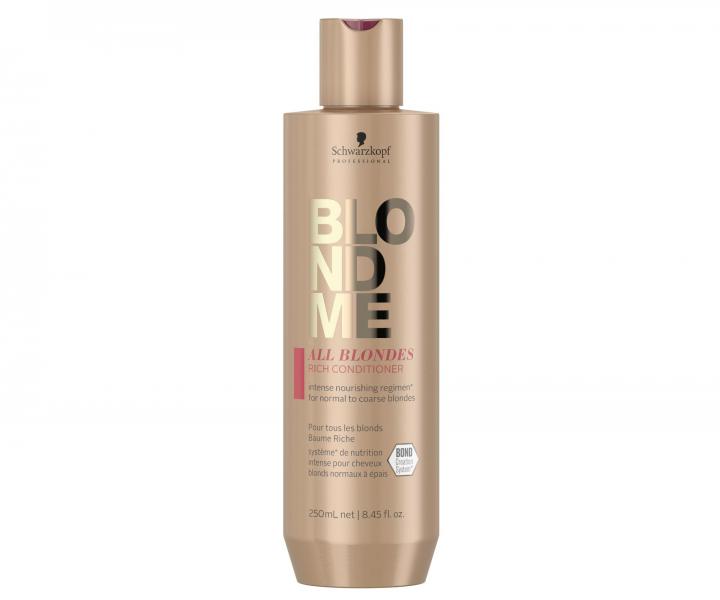 Bohat� kondicion�r pre blond vlasy Schwarzkopf Professional BlondMe All Blondes Rich - 250 ml