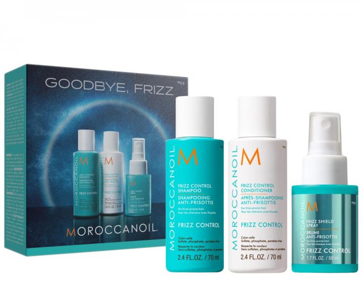 Darekov sada na uhladenie krepatch a nepoddajnch vlasov Moroccanoil Goodbye Frizz