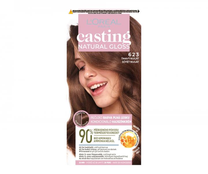 Preliv bez amoniaku Loral Casting Natural Gloss - 623 tmav nugt