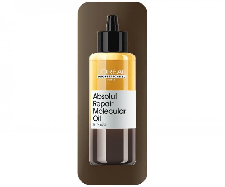 Dvojfzov olej pre pokoden vlasy Loral Professionnel Serie Expert Absolut Repair Molecular Oil - 3,5 ml (bonus)