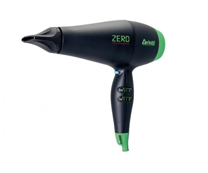 Profesionlny fn na vlasy Ceriotti Zero Tormaline, ierno-zelen - 2500 W
