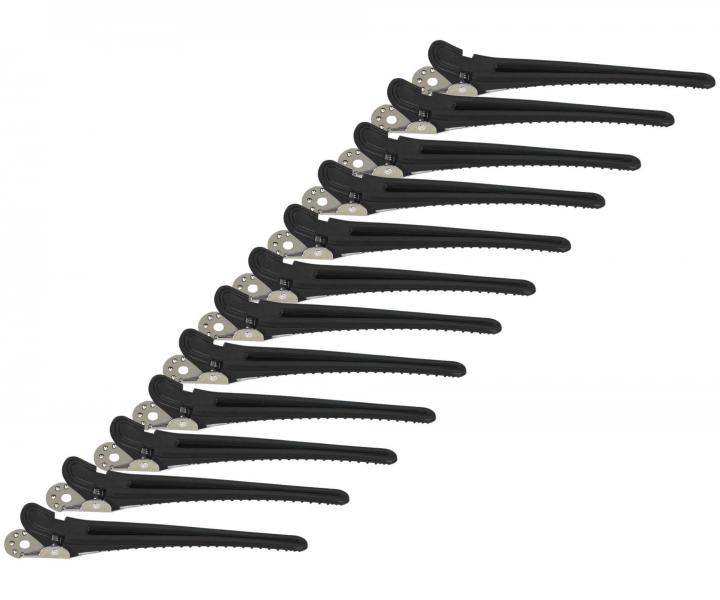 Klipsy do vlasov Original Best Buy - 10 cm, ierne, 12 ks