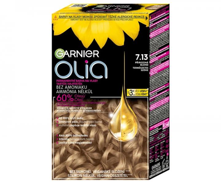 Permanentn� olejov� farba Garnier Olia 7.13 prirodzen� blond