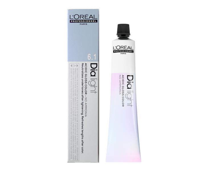 Preliv na vlasy Loral Dialight 50 ml - odtie 6.1 tmav popolav blond
