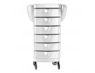 Kadern�cky pracovn� voz�k Ceriotti Duo, 6 z�suviek - biely