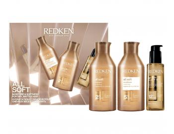 Vy�ivuj�ca dar�ekov� sada pre such� a krehk� vlasy Redken All Soft Argan Kit