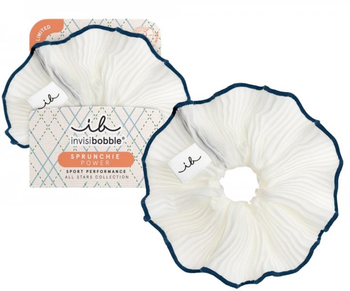 Ozdobn� �pir�lov� gumi�ka Invisibobble Sprunchia Power All Stars Match Point - biela