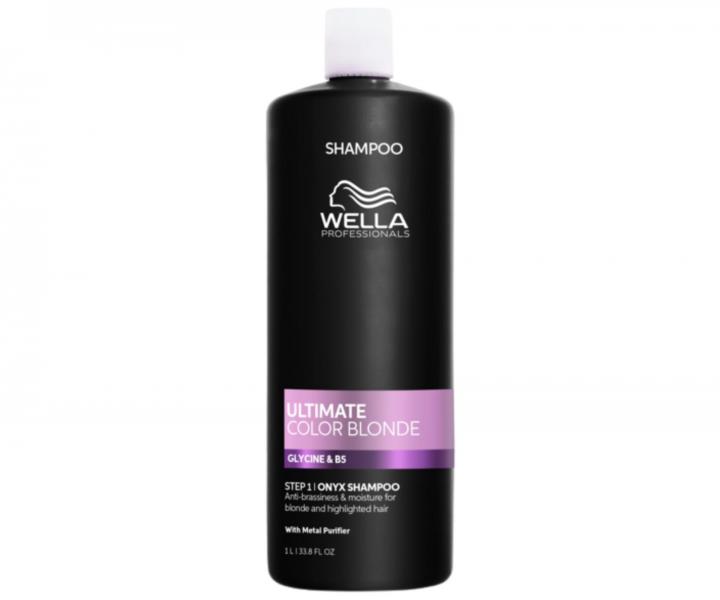 Neutraliza�n� �amp�n pre blond a mel�rovan� vlasy Wella Professional Ultimate Color Blonde Onyx Shampoo - 1000 ml