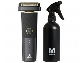 Profesionlny planetov strojek Andis reSurge Shaver - ierny + hlinkov rozpraova na vodu Moser 0092-6400 - 250 ml zadarmo
