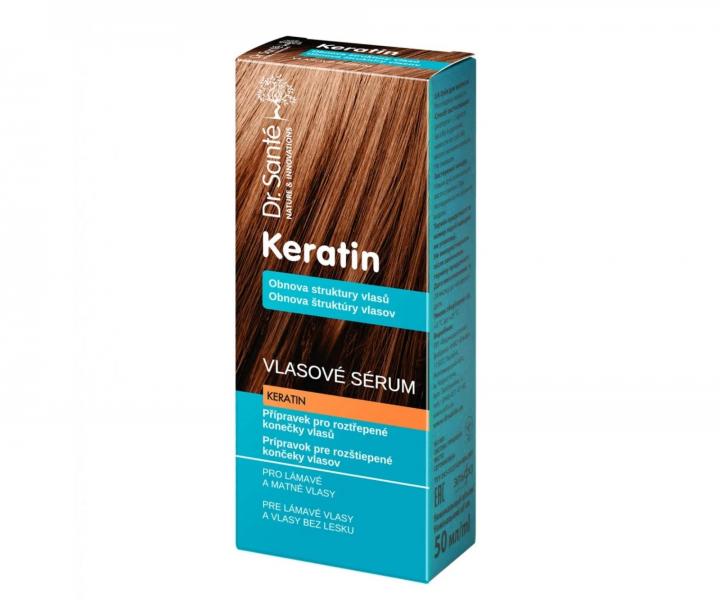 Olejov� s�rum pre obnovu matn�ch a krehk�ch vlasov Dr. Sant� Keratin - 50 ml
