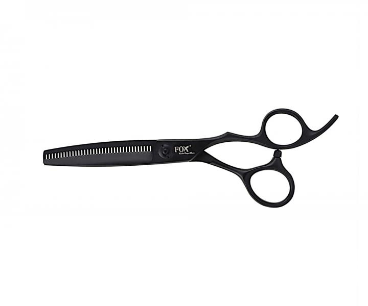 Profesion�lne kadern�cke efila�n� no�nice Fox Barber Expert 6" - 36 zubov, matn� �ierne