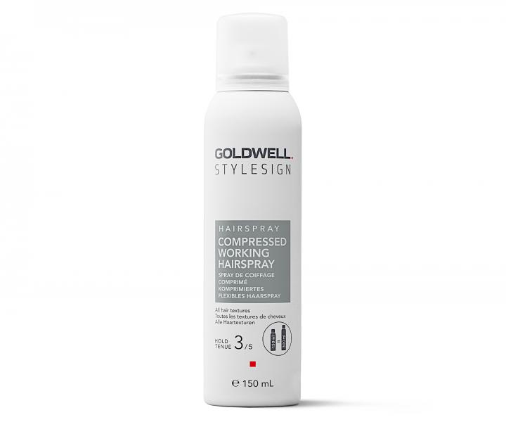 Flexibiln lak na vlasy so strednou fixciou Goldwell Compressed Working Hairspray - 150 ml
