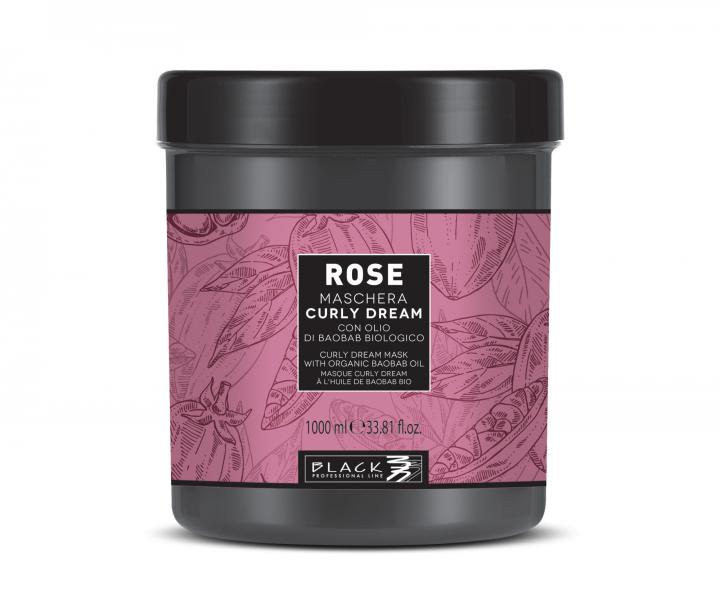 Maska pre vlnit a kuerav vlasy Black Rose Curly Dream Mask - 1000 ml