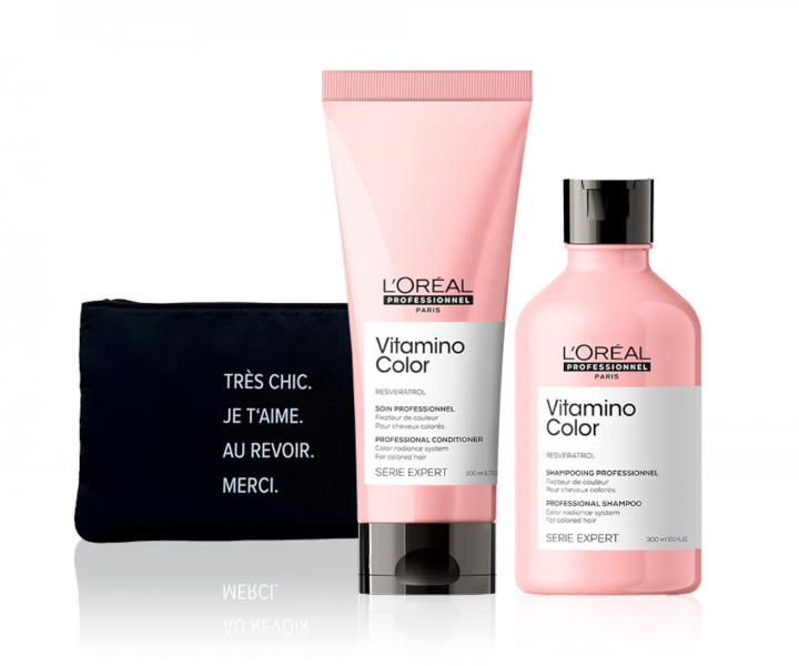 Sada pre iariv farbu vlasov Loral Professionnel Vitamino Color + kozmetick taka zadarmo