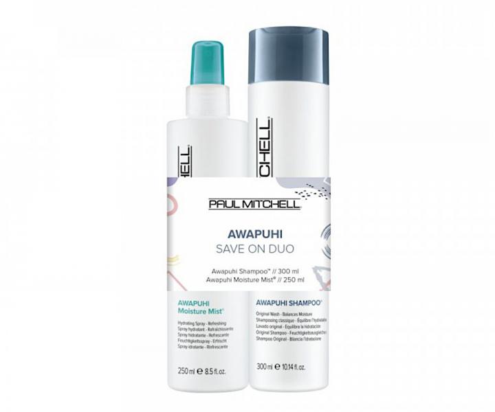 Sada pre hydrat�ciu v�etk�ch typov vlasov Paul Mitchell Awapuhi Save On Duo - �amp�n + sprej