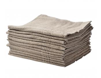 Bavlnené uteráky Sibel Bob Tuo - 50 x 85 cm - 12 ks, béžové