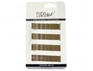 Vlnit sponka Eurostil Professional - 7 cm, zlat - 24 ks