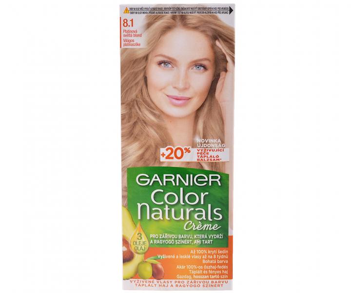 Permanentn farba Garnier Color Naturals 8.1 svetl blond popolav