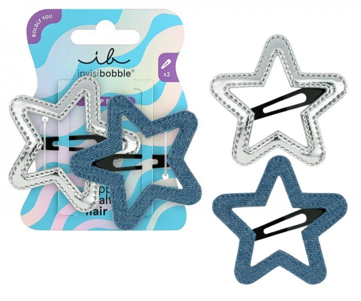 Sponky do vlasov pukaky Invisibobble Clipstar Starlight Serenade - 2 ks