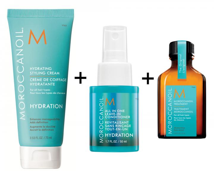 Sada pre hydratciu Moroccanoil Style Like a Star Hydration + olejov starostlivos 25 ml ZADARMO