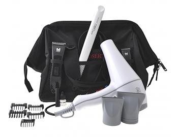 Kadern�cka sada Moser Neo Kit - strihac� a kont�rovac� stroj�ek, f�n, �ehli�ka a textiln� ta�ka