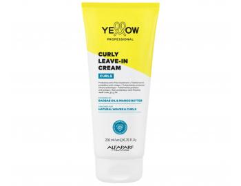 Bezoplachov� kr�m pre vlnit�, ku�erav� a afro vlasy Yellow Professional Curls Curly Leave-In Cream - 200 ml