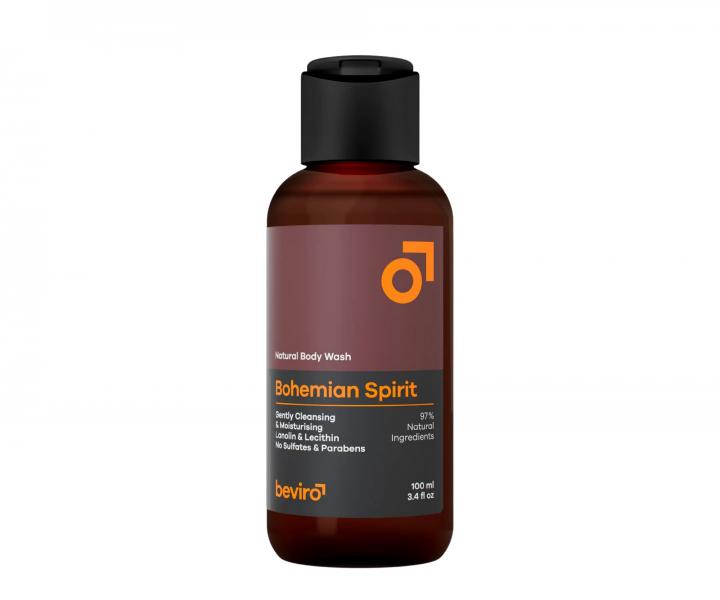 Prrodn sprchov gl pre muov Beviro Natural Body Wash Bohemian Spirit - 100 ml