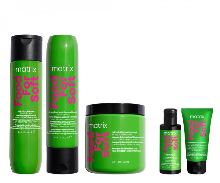 Sada na intenzvnu hydratciu suchch vlasov Matrix Food For Soft + ampn 75 ml a kondicionr 50 ml zadarmo