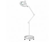 Zv��ovacia lupa s LED lampou na stojane aj s uchyten�m na st�l Weelko Mega+ White- 5 dioptri�