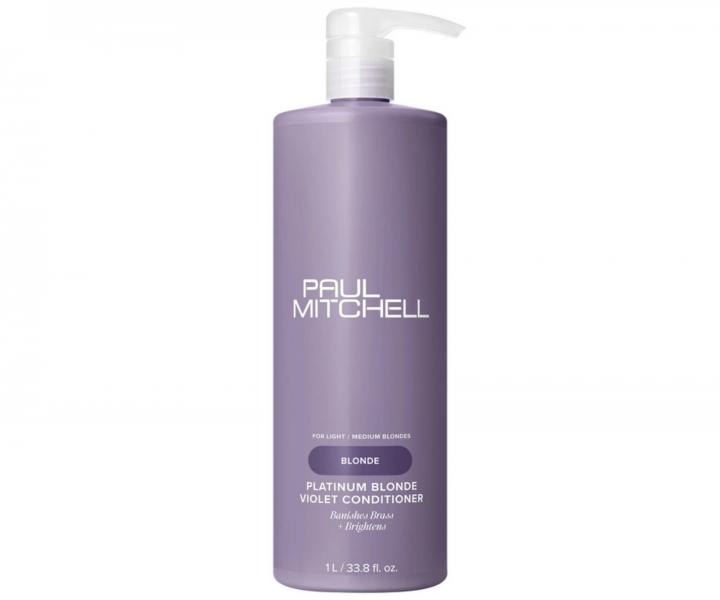 Neutralizan kondicionr pre blond a melrovan vlasy Paul Mitchell Blonde Platinum Blonde Violet Conditioner - 1000 ml