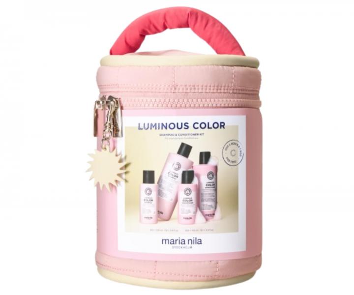 Dar�ekov� sada na rozjasnenie farben�ch vlasov Maria Nila Luminous Colour Beauty Bag + kozmetick� ta�ka zdarma
