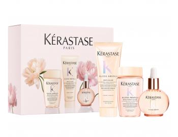 Dar�ekov� sada s olejom pre hydrat�ciu a lesk vlasov so sklonom ku krepovateniu K�rastase Gloss Absolu Set